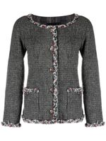 CHANEL Pre-Owned veste en fil bouclé (années 2010) - Gris