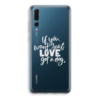 Partner in crime: Huawei P20 Pro Transparant Hoesje