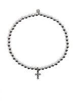 Sydney Evan bracelet en or blanc 14ct à perles - Argent