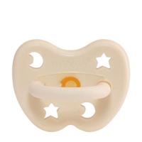 Hevea fopspeen orthodontisch natuurrubber Milky White 0-3 mnd