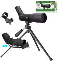 Freek Vonk x Bresser Spotting Scope - Compact met Smartphone-houder, 15 x 45 x vergroting, 60 mm-lens, Snelfocussysteem, Waterdicht, 365x80x165 mm, 1.040g