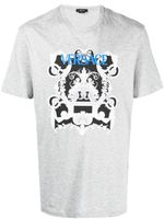 Versace t-shirt à imprimé graphique - Gris