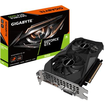 GeForce GTX 1650 D6 WindForce OC 4G - Grafische kaart - GTX 1650 - 4GB GDDR6 - PCIe 3.0 x16 - DVI-D, HDMI, DisplayPort