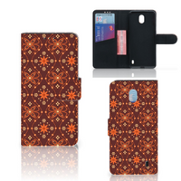 Nokia 1 Plus Telefoon Hoesje Batik Brown