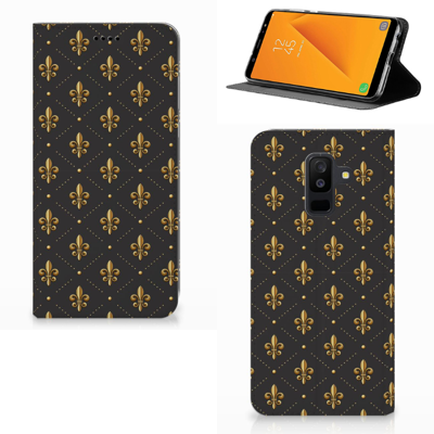 Samsung Galaxy A6 Plus (2018) Hoesje met Magneet Franse Lelie Samsung Galaxy A6 Plus (2018) Hoesje met Magneet Franse Lelie