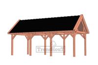 vidaXL Tuinstoelen stapelbaar 6 st poly rattan zwart