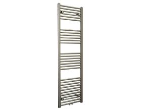 Sanicare design handdoekradiator 60x120cm midden aansluiting inox look