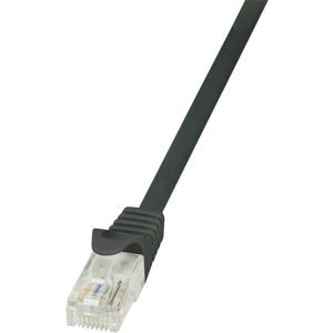 LogiLink CP1073U RJ45 Netwerkkabel, patchkabel CAT 5e U/UTP 5.00 m Zwart Snagless 1 stuk(s)