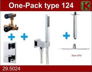 One-Pack Inbouwthermostaatset Type 124 Chr (20Cm Ufo)