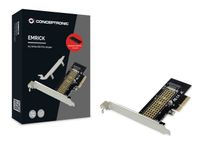 Conceptronic EMRICK M.2-NVMe-SSD-PCIe-Adapter PCI Express kaart PCIe - thumbnail