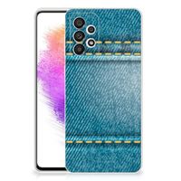 Samsung Galaxy A73 5G Silicone Back Cover Jeans - thumbnail