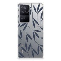 Xiaomi Poco F4 TPU Case Leaves Blue - thumbnail