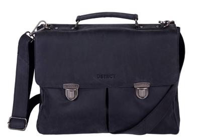 DSTRCT Charlie Wall Street A4 Laptoptas 15,4 inch Black