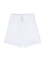 MSGM Kids short en coton à logo imprimé - Blanc