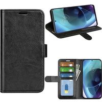 Motorola Moto G71 5G Wallet Case met Magnetische Sluiting - Zwart - thumbnail