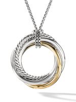 David Yurman collier Crossover en or 14ct et argent sterling