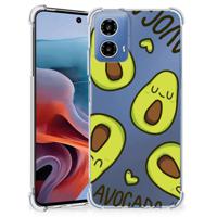 Motorola Moto G34 Stevig Bumper Hoesje Avocado Singing