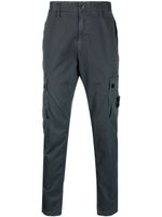 Stone Island pantalon droit à patch Compass - Gris