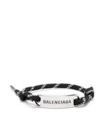 Balenciaga bracelet Plate en corde - Noir