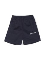 Palm Angels Kids short à logo imprimé - Bleu