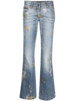 Dolce & Gabbana Pre-Owned jean à effet taches de peinture (années 2000) - Noir