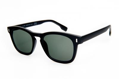 Kost zonnebril Wayfarer unisex groen/zwart (20 219)