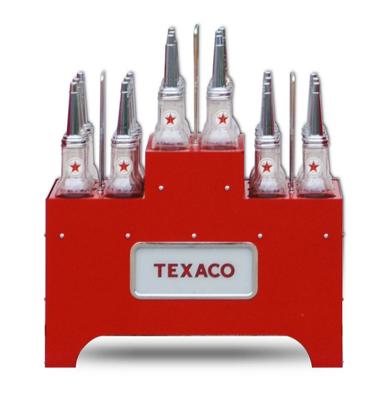 Olie Flessen Rek - Rood - Met Werkende Verlichting Olie Flessen Rek - Rood - Met Werkende Verlichting