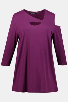 Ulla Popken Shirt, oversized, yoga, 3/4 mouwen - Grote Maten