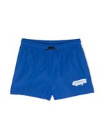 Off-White Kids short de bain à logo imprimé - Bleu