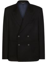 Dolce & Gabbana blazer en cachemire à boutonnière croisée - Noir