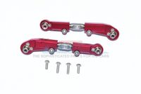 GPM Aluminium + Stainless Steel Adjustable Front Steering Tie Rod Set, Red - Arrma Typhon 6S, Limitless - thumbnail