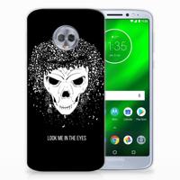Silicone Back Case Motorola Moto G6 Plus Skull Hair