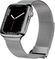 By Qubix - Milanese band - Space Grey - Extra sterke magneet - Compatible met Apple Watch 38mm / 40mm / 41mm / 42mm - Compatible Apple watch bandjes