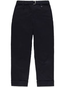 sacai pantalon à ceinture détachable - Bleu