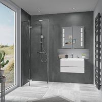 Ben Vivid douchecabine linksdraaiend 90x90cm Chroom