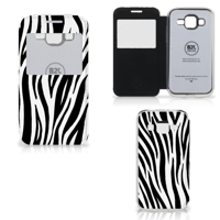 Samsung Galaxy Core Prime Telefoonhoesje met Pasjes Zebra