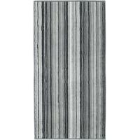Cawö Cawo handdoek two-tone multistripe 50x100 leisteen
