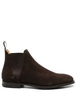 Crockett & Jones bottines en daim à bout en amande - Marron