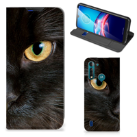 Motorola Moto G8 Power Lite Hoesje maken Zwarte Kat