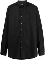 Raf Simons chemise à logo brodé - Noir