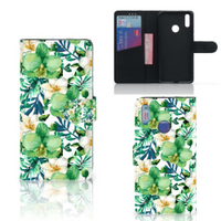 Huawei Y7 (2019) Hoesje Orchidee Groen - thumbnail