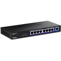TRENDnet 9-poorts multi-gig-schakelaar, TEG-S591, 8 x 2.5G RJ-45-poorten, 1 x 10G RJ-45-poort, 60 Gbps schakelcapaciteit, levenslange bescherming, zwart