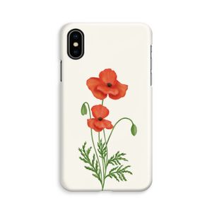 Red poppy: iPhone X Volledig Geprint Hoesje