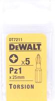 DeWalt DT7211QZ PZ1 25mm torsie bits (5 stuks)