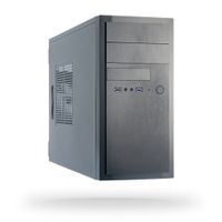 Chieftec HT-01B-350GPB computerbehuizing Midi Tower Zwart 350 W - thumbnail