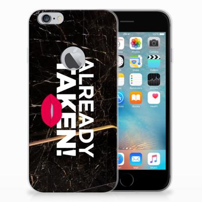 Apple iPhone 6 Plus | 6s Plus Siliconen hoesje met naam Already Taken Black Apple iPhone 6 Plus | 6s Plus Siliconen hoesje met naam Already Taken Black