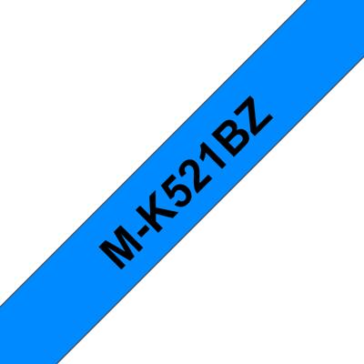 Brother M-K521 Labeltape Tapekleur: Blauw Tekstkleur: Zwart 9 mm 8 m
