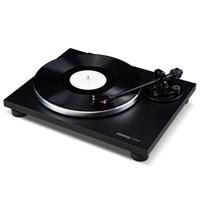 Reloop Turn 2 - Riemaangedreven analoge HiFi draaitafel (33/45 RPM) met rechte toonarm, Ortofon OM10 cartridge systeem, gegoten aluminium plateau met chromen rand, zwart
