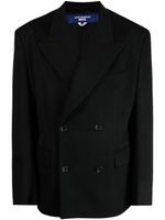 Junya Watanabe MAN blazer en laine à boutonnière croisée - Noir