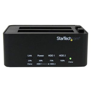 StarTech.com USB 3.0 SATA harde-schijfduplicator- en wisserdock Standalone 2,5/3,5 HDD- en SSD-wisser en -kloner